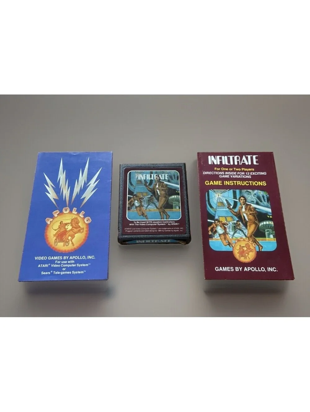 Infiltrate (Atari 2600, 1982) By Apollo  Manual And Catalog Working